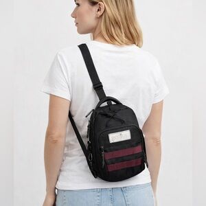 Genius Smell Proof Mini Backpack Black Travel Bag